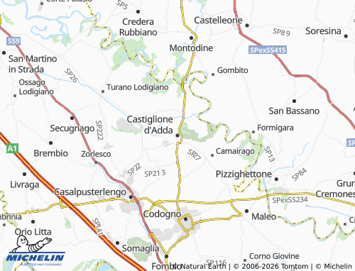 MICHELIN-Landkarte Castiglione d'Adda - ViaMichelin