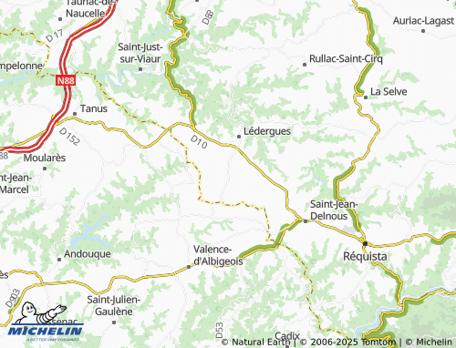 Carte MICHELIN Falguières - ViaMichelin