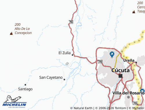 MICHELIN El Zulia map - ViaMichelin