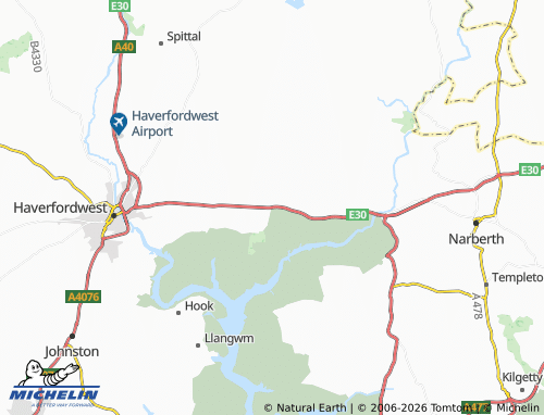 Mappa MICHELIN Slebech - ViaMichelin