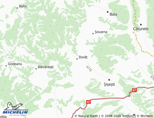 Mapa MICHELIN Ilovăț - ViaMichelin