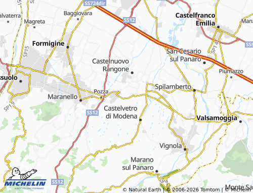 Mappa MICHELIN Solignano Nuovo - ViaMichelin