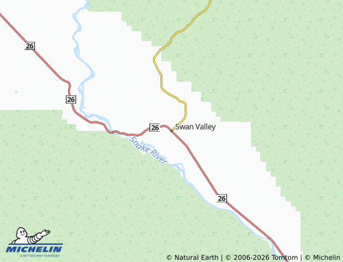 Carte MICHELIN Swan Valley - ViaMichelin