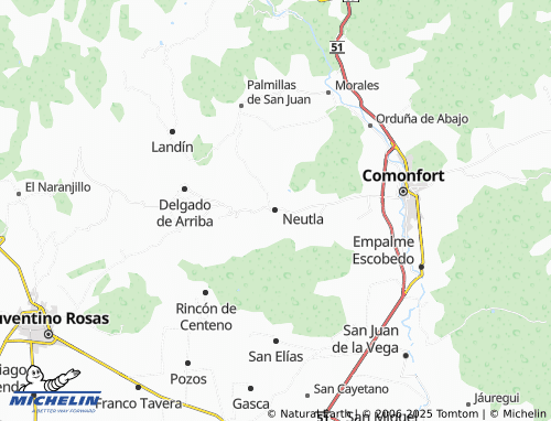 MICHELIN Neutla map - ViaMichelin