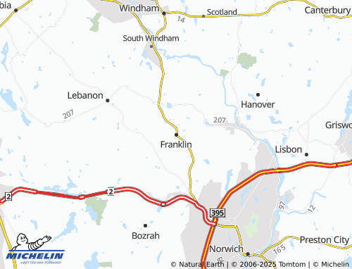 MICHELIN Franklin map - ViaMichelin