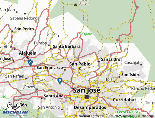MICHELIN San Rafael map - ViaMichelin