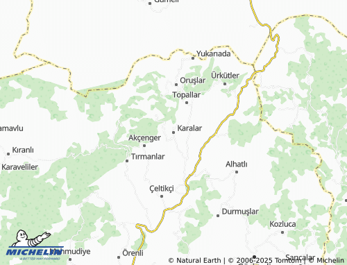 MICHELIN Karalar map - ViaMichelin