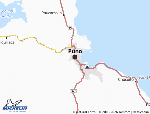 MICHELIN Puno map - ViaMichelin
