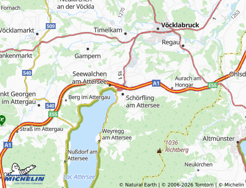 MICHELIN Schörfling am Attersee map - ViaMichelin