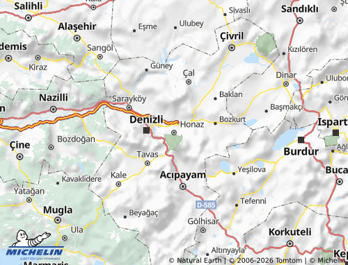 Mappa MICHELIN Honaz - ViaMichelin