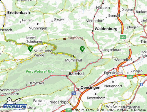 MICHELIN Mümliswil map - ViaMichelin