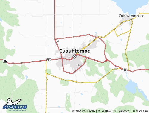 MICHELIN Cuauhtémoc map - ViaMichelin