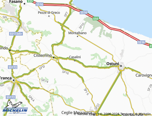 Carte MICHELIN Panza - ViaMichelin