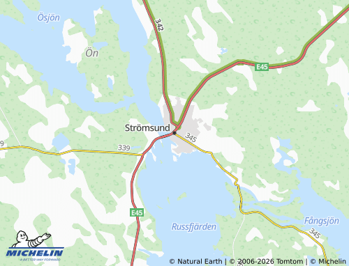 MICHELIN-Landkarte Strömsund - ViaMichelin