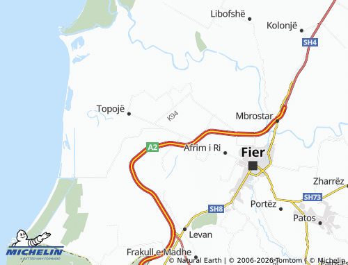 Mappa MICHELIN Hoxharë - ViaMichelin