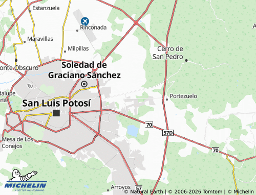 Mapa MICHELIN Planta del Carmen - ViaMichelin