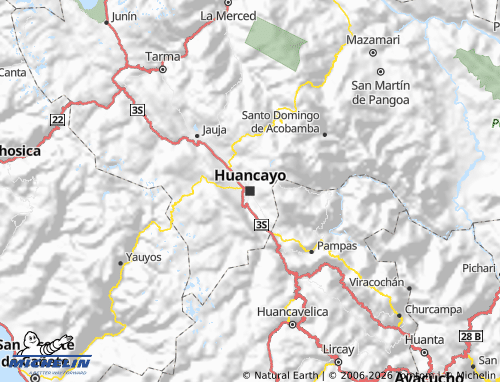 Mappa MICHELIN Huancayo - ViaMichelin