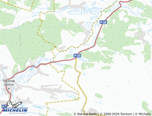 MICHELIN Mala Borovytsia map - ViaMichelin
