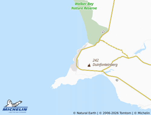 Kaart MICHELIN Perlemoenbaai - ViaMichelin