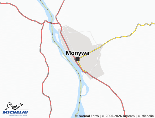 Mappa MICHELIN Monywa - ViaMichelin
