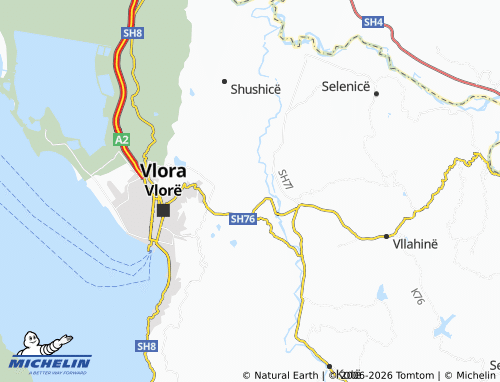 Carte MICHELIN Xhyherinë - ViaMichelin