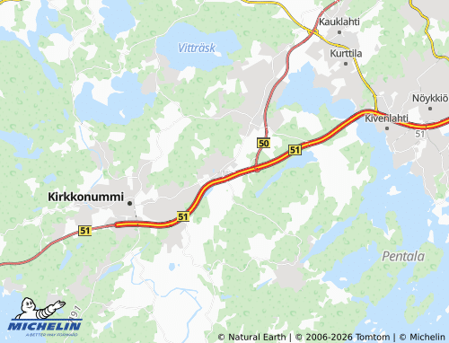 Kaart MICHELIN Jorvas - ViaMichelin