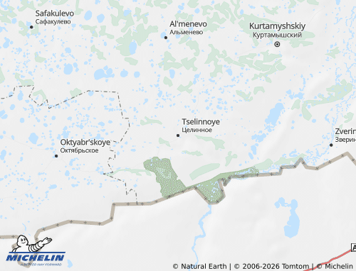 MICHELIN-Landkarte Zelinni Rajon - ViaMichelin