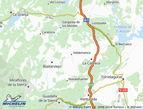 MICHELIN-Landkarte Valdemanco - ViaMichelin