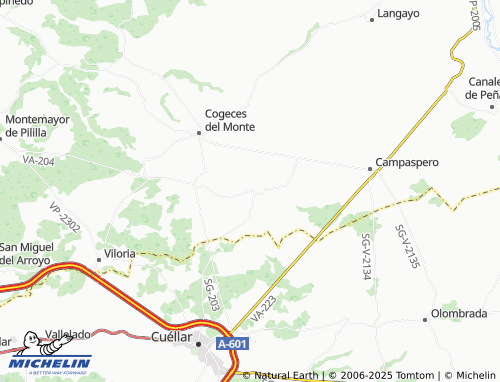 Carte MICHELIN Bahabón - ViaMichelin