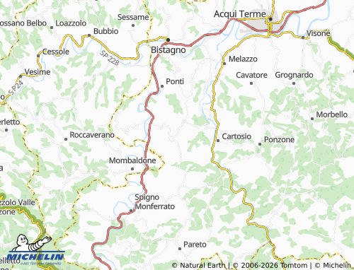 Mappa MICHELIN Montechiaro d'Acqui - ViaMichelin