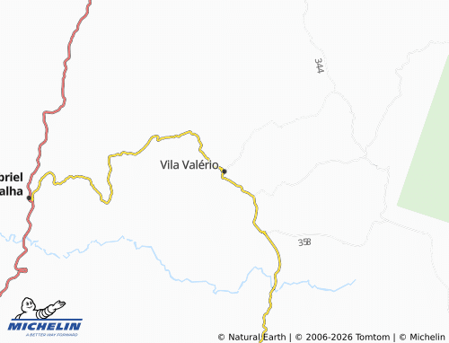 MICHELIN Vila Valério map - ViaMichelin