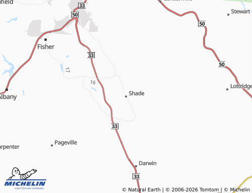 Carte MICHELIN Shade - ViaMichelin