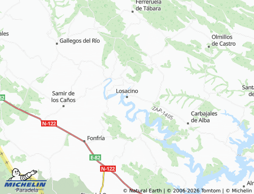 MICHELIN Losacino map - ViaMichelin