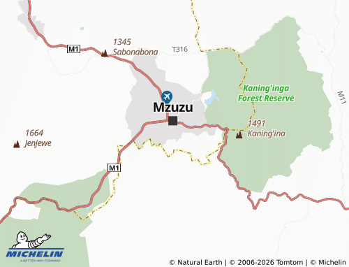 MICHELIN Viphya map - ViaMichelin
