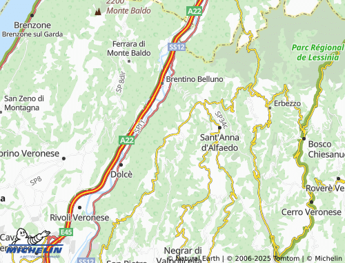 MICHELIN-Landkarte Breonio - ViaMichelin