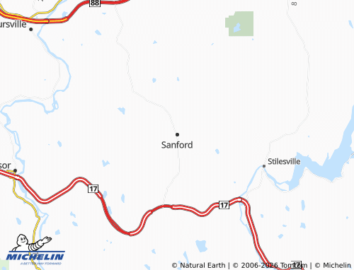 Mapa MICHELIN Sanford - ViaMichelin