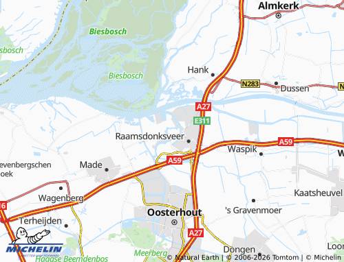 MICHELIN Geertruidenberg map - ViaMichelin