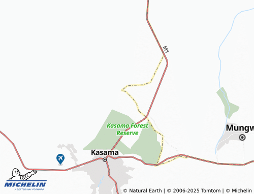 MICHELIN Lusuba map - ViaMichelin