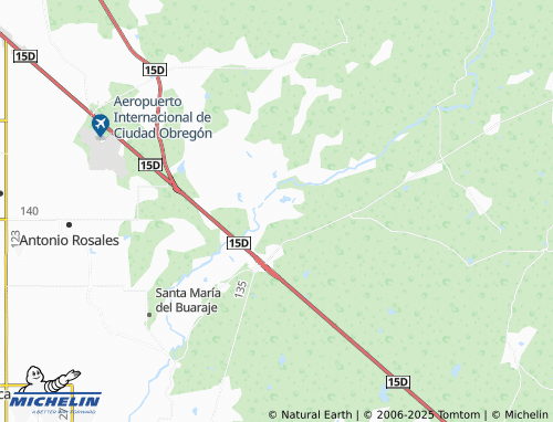 MICHELIN Guadalupe de Juárez map - ViaMichelin