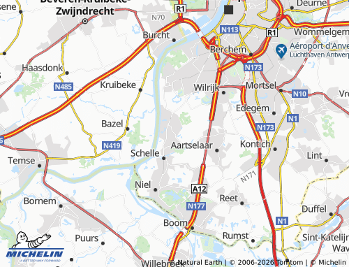 MICHELIN Hemiksem map - ViaMichelin