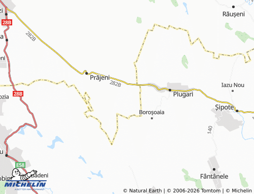 MICHELIN Miletin map - ViaMichelin