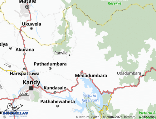 MICHELIN Naranpanawa West map - ViaMichelin