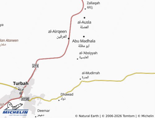Mappa MICHELIN al-'Absiyyah - ViaMichelin
