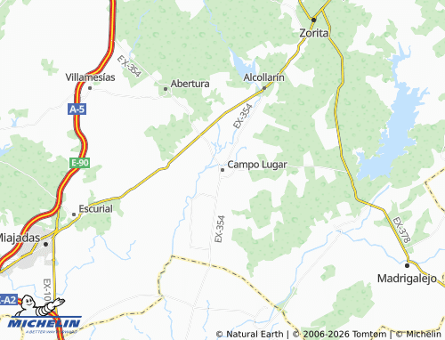 MICHELIN Campo Lugar map - ViaMichelin