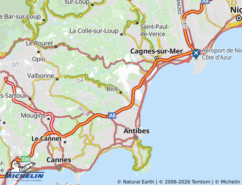 Mappa MICHELIN Biot - ViaMichelin