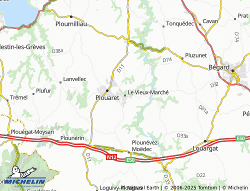 MICHELIN Le Vieux-Marché map - ViaMichelin