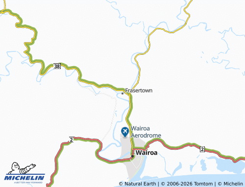 Mapa MICHELIN Frasertown - ViaMichelin