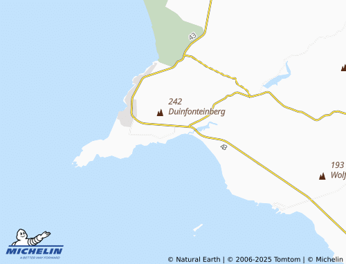 MICHELIN Franskraal Strand map - ViaMichelin
