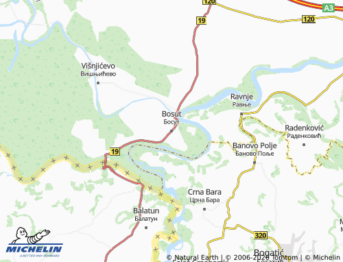 MICHELIN-Landkarte Bosut - ViaMichelin