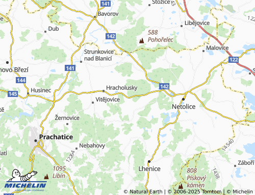 Mapa MICHELIN Obora - ViaMichelin